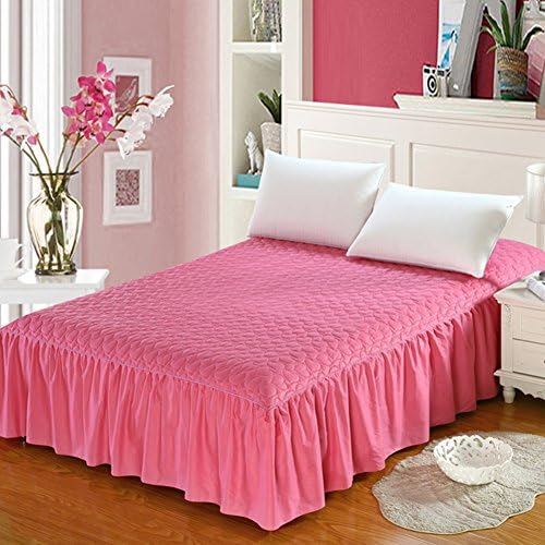 Cotton-padded bed skirt single piece/full cotton bedspread bed cover/simmons mattress protection sleeve anti-skid-H 180x200x45cm(71x79x18inch)
