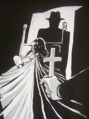 Heroic Art Pintura al óleo Exorcista sin Marco, 76,2 x 30,5 cm. Encuadre Disponible a un Costo Adicional, por Favor pregunte.