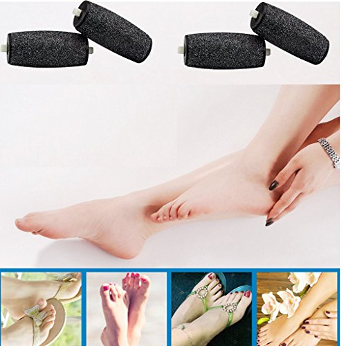 eBoot 4 Stück Extra Grob Raspelfeilen Roller Ersatzrollen Pediküre-Rollen für Samt Glatt Pedi Elektro - 7