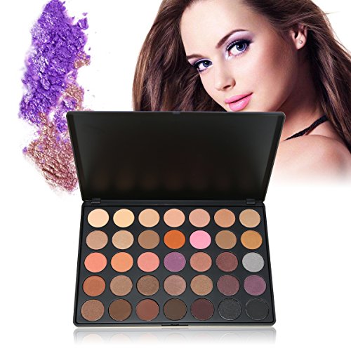 35 Farben der Smokey Lidschatten Palette, DISINO Schimmer Warm Farbe Augenschatten Palette für Catwalk Show Makeup - 2