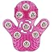 Price comparison product image LIFECART Massager Ball Palm Massager Glove Metal Rolling Ball Massage Body Hand Massager Beauty Massager Glove - Deep Pink
