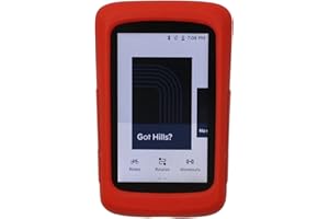 TUFF LUV [Compatible con Hammerhead Karoo 2] Funda Protectora de Silicona y Funda, Color Rojo