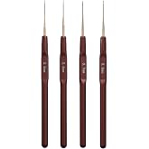 4 Pieces Ergonomic Crochet Hooks Crochet Hook Kit Ergonomic Crochet Hooks | Steel Crochet Hook for Beginner Craft