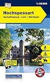Image de K&F Deutschland Outdoorkarte 50 Hochspessart 1 : 35 000: Aschaffenburg - Lohr - Wertheim (Kümmerly+