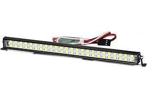 INJORA RC Lichtleiste Helle LED 17/52/102/147mm Upgrade Zubehör für 1/10 RC Crawler Car Axial SCX10 90046 Traxxas TRX-4 CC01 D90 (147mm)