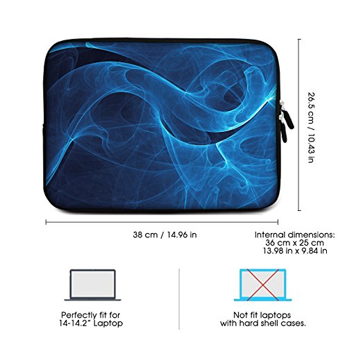 Sidorenko Laptop Tasche f  r 14 - 14 2 Zoll   Universal Notebooktasche Schutzh  lle   Laptoptasche aus Neopren  PC Computer H  lle Sleeve Case Etui  B