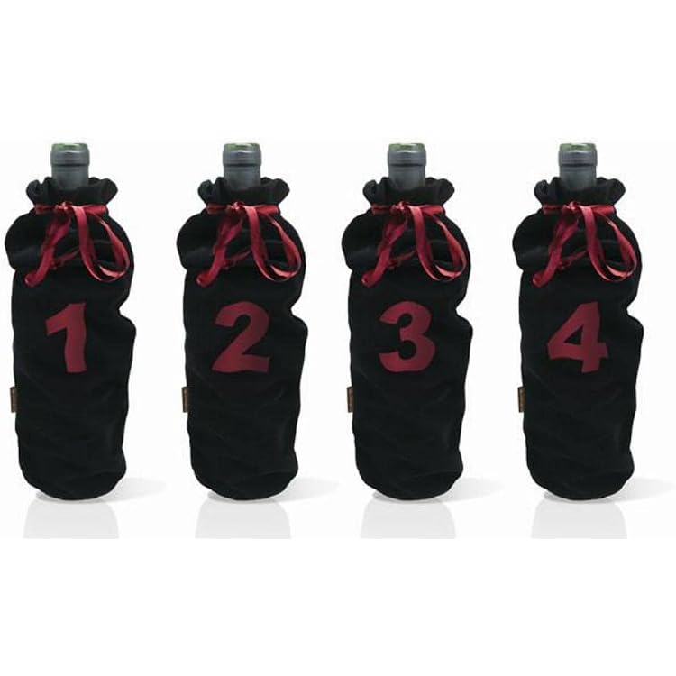 Set De 6 Cache-Bouteilles Vin Dégustation Aveugle | Pochettes Opaques Réutilisables 75cl