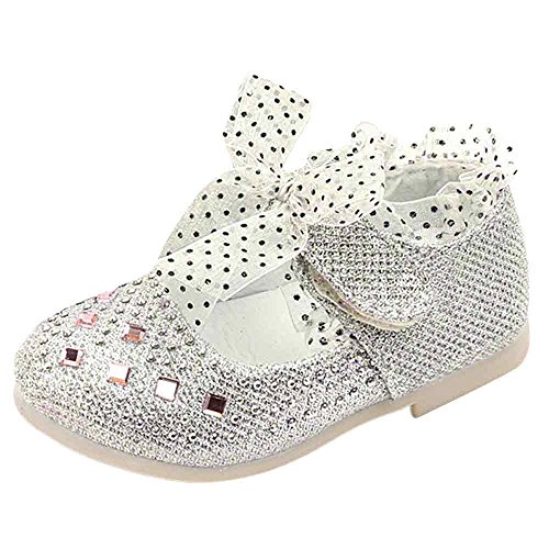 Hunpta Baby Mädchen Prinzessin Schuhe Kind Spitze Diamanten Leder Tanzschuhe