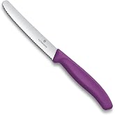 Victorinox Swiss Classic 11cm Tırtıklı Domates Bı&ccedil;ağı, Mor