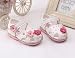 Voberry®1 Pair Cute Toddler New Flowers Girls Sandals Lighted Soft-Soled Princess Baby Shoes (4.5, White)