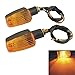 Produktbild DXEWSE Paar Plastikgehäuse gelbe LED Motorrad Blinker-Kontrollleuchten für Motorrad