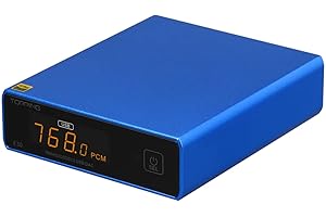 PLAYSTEREO Topping E30 DAC USB AK4493 Ingressi Multipli (Blu)