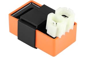 AJS JSM 50 CDI 6 PIN， Terisass Ignitor， 6 Pin Racing CDI Box Unit Ignitor Motorcycle Ignition Module Replacement Accessories Fit for Most GY6 50CC 125CC 150CC Dune Buggies Go Kart + maxtuned cdi offen