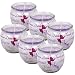 Produktbild HS Candle Duftkerzen Sprüche 6er Pack im Glas, lange Brenndauer und angenehmer Duft (Danke Schön)