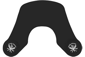 ‎SEGBEAUTY Segbeauty Haarschneidekragen, Schneidekragen Friseur Silikon, schwarzer Nackenschutz, professionelle Haarschneideunterlage für Salon, Schwarz