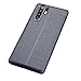 Produktbild Alsoar ersatz für Huawei P30 Pro Hülle,Ultra Dünn Weich TPU Silikon Huawei P30 Pro Handyhülle Anti-Scratch Stoßfest Flexibel Litschi-Muster Leder Braun Case 360 Grad Schutzhülle (Blau)