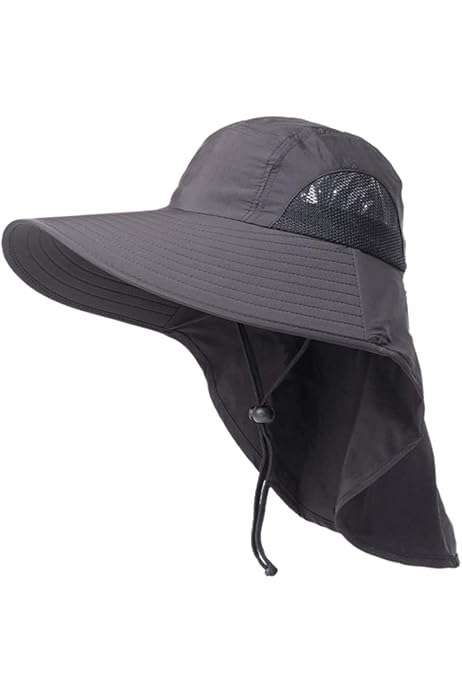 Gorra Con Protector De Cuello Y Nuca ¡Ideal Para Senderismo Y Montaña! Ajustable, Unisex, Algodón Transpirable
