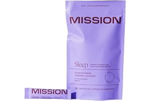 MISSION FUELLING EXTRAORDINARY MISSION - Sleep Matcha Tea - Rooibos Powder with Turmeric & Lavender - Improve Sleep Quality - 30 Sachets
