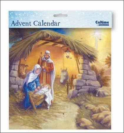 Square Advent Calendar (WDM9672) Caltime - Around The Manger by Caltime