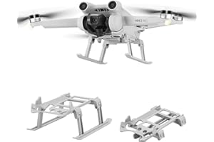 LIAMERHE Mini 3 Pro Landefüße 35mm Faltbare Erweiterte Fahrwerk Landegestell Landing Gear für DJI Mini 3 Pro Zubehör Drohnenzubehör für Sanftes Landen Zunahme Höhe