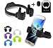 Produktbild Holders Pack/Stand Pack,3 in 1 Ring Grip/Phone Holder Phone Stand Multi Angle Rotation 3d Metal cell Phone Holder Cell Holder iPad Stand,DVD Stand Tablet PC Stand for iPhone Samsung Galaxy S6 S5 Mini S4 S3 HTC Note 5, Hand Free Kindle holder Car Mount More Color (Black)