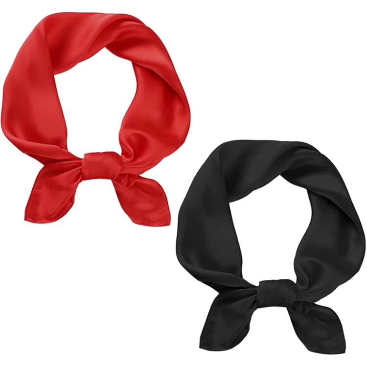 Foulard Soie Femmes En Satin De Soie Bandanas Cheveux Bandeau Mouchoir Carré Echarpe Foulards