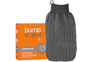 Bump Eraiser Exfoliating Mitt for use After Hair Removal To Reduce the Chances of Ingrown Hairs or before Tanning