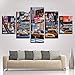 Produktbild mmwin Bilder Wand HD Gedruckt Leinwand Wohnzimmer 5 Stücke Stadt Gebäude Sonnenschein Landschaft Kunst Modulare Wohnkultur Poster