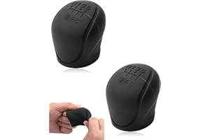 TOZBLEU 2 Piezas Funda Pomo Cambios Marcha Coche Antideslizante,Pomos para palanca de coche,Funda Palanca Cambio De Marchas Silicona, Protector De Pomo Adherente, Funda Palanca De Cambios(5 * 5cm)