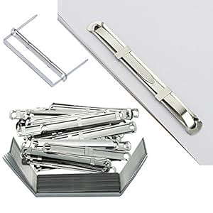 25 Clip Metalliche Per Rilegatura Fogli - Fermacarte In Acciaio Per Raccolta Documenti, 80mm - Foto 5