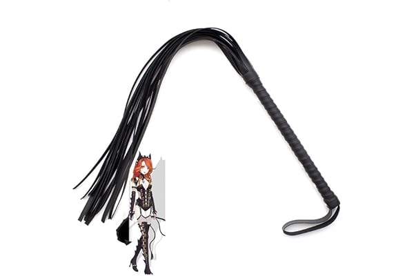 SexReaper Cravache équestre en Cuir Noir pour Couple