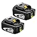Produktbild TOOGOO Dosieren 2 Stuecke 18V 6000Mah Bl1860 Lithium Ionen Ersatz Batterie Mit Led Anzeige Fuer Makita Bl1850 Bl1840 Bl1830 Bl1850 Bl1860