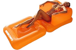 Misomo Matelas gonflable extra large, île de bain pour fête de piscine, jouet de piscine, flotteur de luxe