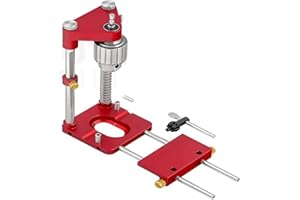 Oyria The Best Woodworking Drill Locator, Auto-line Drill Guide, Adjustable Mini Bench Drill Press Machine with High Speed Tool