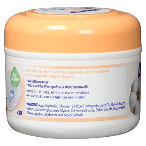 Demak’Up Sensitive imprägnierte Abschminkpads, Wattepads für empfindliche Haut, 1 Dose x 30 Cotton Pads - 2