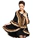 Produktbild iHAIPI - Fell Jacke Damen Winter Jacke Fellmantel Parka Kunstpelz Mantel (schwarz)