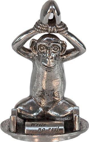 Jac Zagoory Mini Write No Evil Pen Holder - Tied Above by JAC ZAGOORY