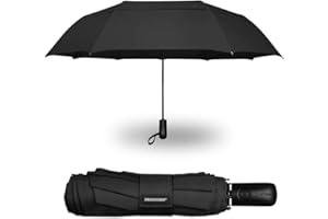 PROSTORM Windproof Vented Travel Umbrella - Automatic Open & Close - Strong, Wind Resistant, Pro Storm, Small, Compact, Mini, Folding & Portable - Backpack, Car, Purse, Umbrellas for Rain, Men & Women