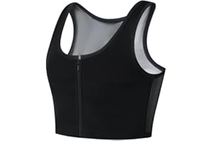 JARAZIN Zipper Chest Binder for Women Transgender FTM Binder Bra Chest Breast Binder Trans