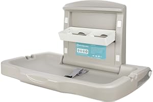 Modundry Bebé Mesa para Cambiar Pañales Horizontal Pared Montado para Centro Comercial, Estación, Jardín de Infantes, Hogar