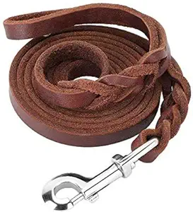 Le Agape Heavy Duty Leather Dog Leash 6 Foot x 3/4 inch - Strong & Soft Leather Leash for Large and Medium Dogs - Best Training Leash
