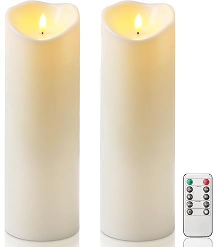 Sirius LED-Kerze Sara — Echtwachs-Optik, Flackernde Flamme, Mit Timer & Fernbedienung, 50 Cm Hoch, Für Gemütliche Stimmung