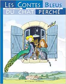 couverture de : Les Contes bleus du chat perch&eacute;