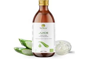 TEO NATURA Teonatura Juice Succo e Polpa di Aloe Arborescens, Vitamina C - Detox Fegato Reni Intestino, Difese Immunitarie, Antiossidante, Antinfiammatorio Naturale, Senza Glutine - 500 ML