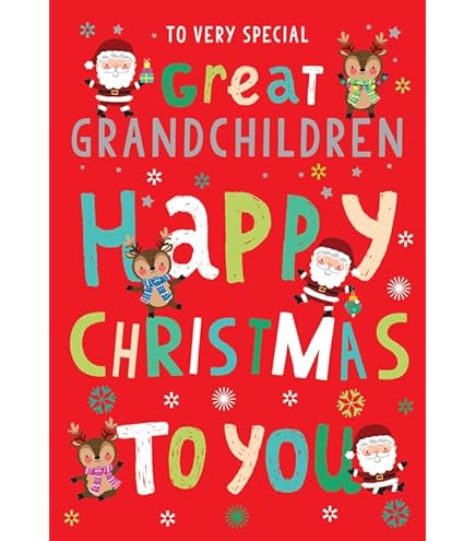 Hunts England Biglietto Di Auguri Di Natale "Great Nonny" - Quadrato 148 Mm, Con Busta Marrone, Collezione Santa & Friends