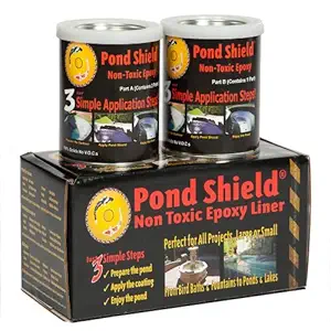 Pond Armor SKU-Black-QT-R Non Toxic Pond Shield Epoxy Paint, 1.5-Quart, Black