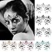 Produktbild Kapmore Gesicht Edelsteine, 6 Stück Strass Gesicht Juwelen Tattoo Festival Rave Eyes Stirn Sticker Für Halloween