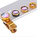 Produktbild evershop® Universal 4 in 1 iPhone Linse Handy Lens Kit Clip auf Objektiv Fish-Eye + 2 in 1 Makro Objektiv + Weitwinkel-Objektiv + CPL Objektiv Kamera Kit für Smartphones