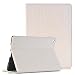 Produktbild Apple iPad Pro 9.7 Case, elecfan ® Ultra Dünnen Leichtgewicht Book Stil Flip PU Leder Hülle Tasche Wasserdicht Case Smart Cover mit Standfunktion / Kartenfächer / Auto Schlaf Wach Funktion Anti Kratzer Schutzhülle für 9.7 Zoll iPad Pro 9.7 (iPad Pro 9.7,Weiß)
