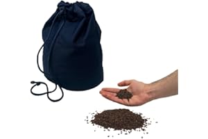 Theralino Beutel zur Anwendung von Sensorik und Sensibilität inkl. Füllmaterial - Raps, Kirsch- oder Traubenkerne - 3 kg oder 6 kg - zur Verbesserung von motorischen Fähigkeiten (Kirschkerne, 3 kg)